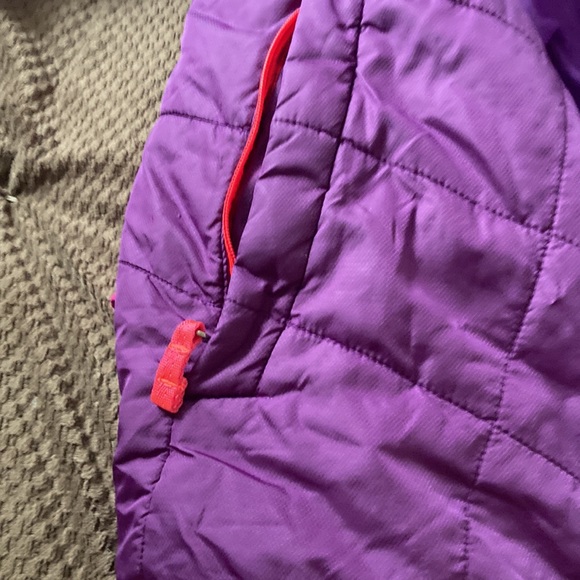 Pink and purple North face coat two pieces zip up with zipper pockets - Picture 11 of 16